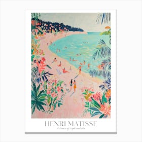 Matisse Print Beach Coastal Eclectic Maximalist Trendy Decor Matisse Gift Idea Canvas Print