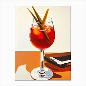 B 52 Mid Century Cocktail Poster Canvas Print