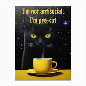 I AM PRO CAT Canvas Print