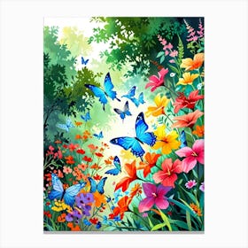 Butterfly Garden 4 Canvas Print