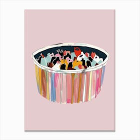 Ice Cream Bowl Canvas Print