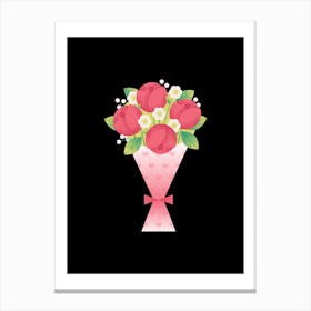 Bouquet Of Roses red Canvas Print