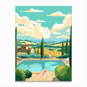 Landscape Of Tuscany Canvas Print