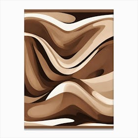 Chocolate Swirls Canvas Print