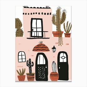 Cactus House 8 Canvas Print