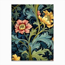 Floral Wallpaper Pattern 1 Canvas Print