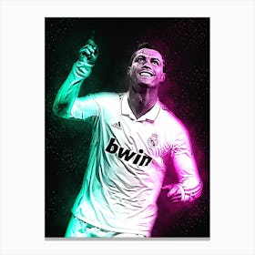 Cristiano Ronaldo Real Style Canvas Print