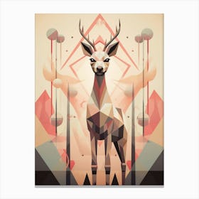 Abstract Geometric Animals 2 Canvas Print