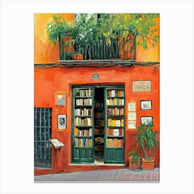 Seville Book Nook Bookshop 3 Canvas Print