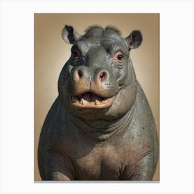 Hippo 17 Canvas Print