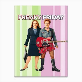 Freaky Friday Movie Lindsay Lohan Jamie Lee Curtis Comedy Canvas Print