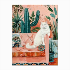 Cactus Cat Canvas Print