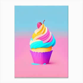 Cupcake Cake Bakery Product Pop Matisse 2 Flower Canvas Print