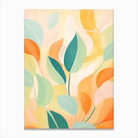 Abstract Leaves 1 Canvas Print