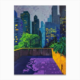 Night In New York City Canvas Print