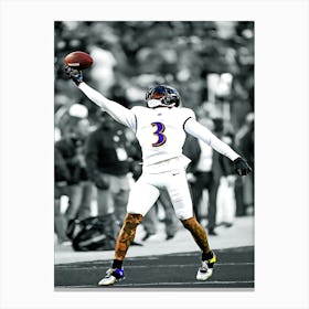 Odell Beckham Jr Of The Baltimore Ravens Canvas Print