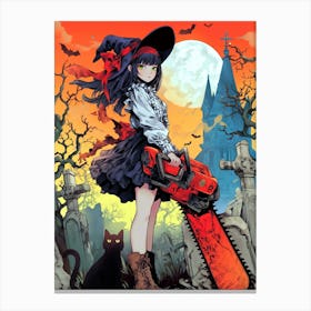 Chainsaw Girl 1 Canvas Print