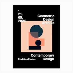 Geometric Design Archive Poster 46 Canvas Print