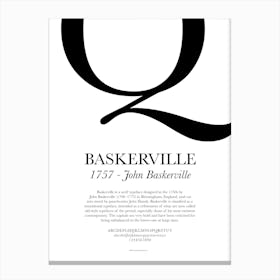 Baskerville Canvas Print