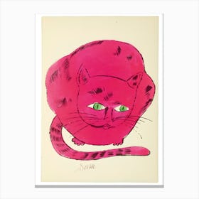 Pink Cat 1 Stampe su tela