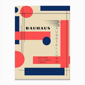 Bauhaus Red Exhibition 6 Canvas Print