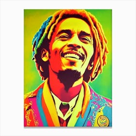 Bob Marley & The Wailers Colourful Pop Art Canvas Print