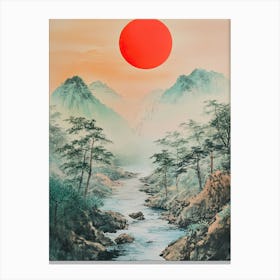 Asian Sunrise Canvas Print