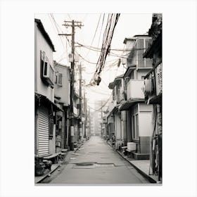 Seoul, South Korea, Black And White Old Photo 2 Canvas Print