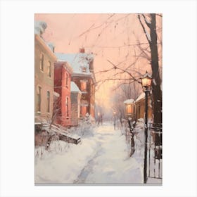 Dreamy Winter Painting St Louis Missouri Canvas Print