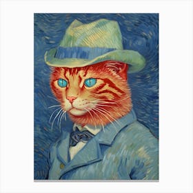 Portrait of a cat, Vincent van Gogh 3 Canvas Print