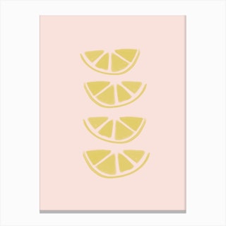 Lemons Slices Canvas Print