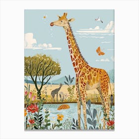 Giraffes In The Wild 2 Canvas Print