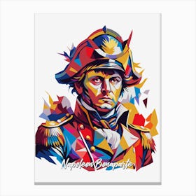 Napoleon Bonaparte 01 Portrait WPAP Pop Art Canvas Print