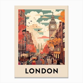 Vintage Travel Poster London 4 Canvas Print
