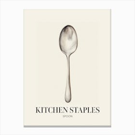 Kitchen Staples Spoon 4 Canvas Print