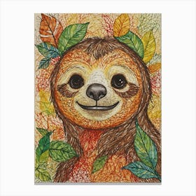 Sloth 10 Canvas Print