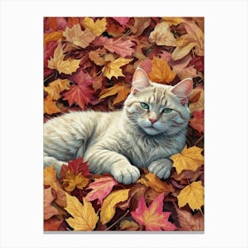 Autumn Cat 2 Canvas Print