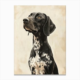 Pointer Dog. Generated AI. Art Print Stampe su tela