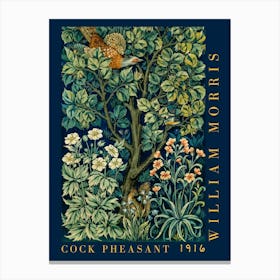 William Morris Cock Pheasant Canvas Print