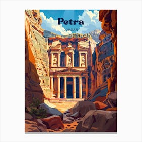 Petra Jordan History Travel Art Leinwandbild