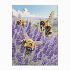 Cuckoo Bee Storybook Illustration 13 Canvas Print