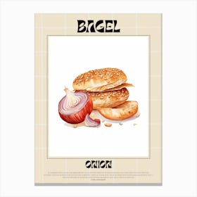 Onion Bagel 5 Canvas Print
