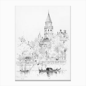 San Moise e Giardinetto, Venice - Andrew Fisher Bunner Canvas Print