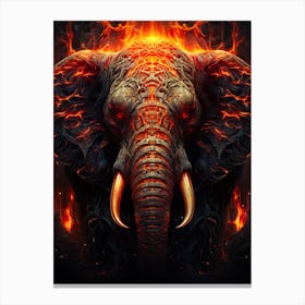 Fire Elephant Canvas Print