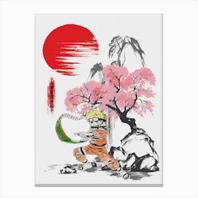 Uzumaki Naruto Cherry Blossom Canvas Print