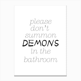 Demons 1 Canvas Print