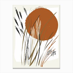 Panama City Layerscape Minimalist Bauhaus Canvas Print