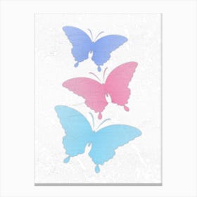 Pastel Butterflies Canvas Print