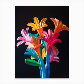 Bright Inflatable Flowers Honeysuckle 4 Canvas Print