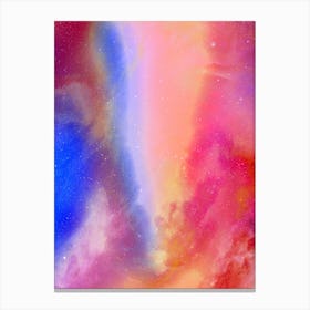 Synthwave neon space #2 - Abstract Nebula Canvas Print